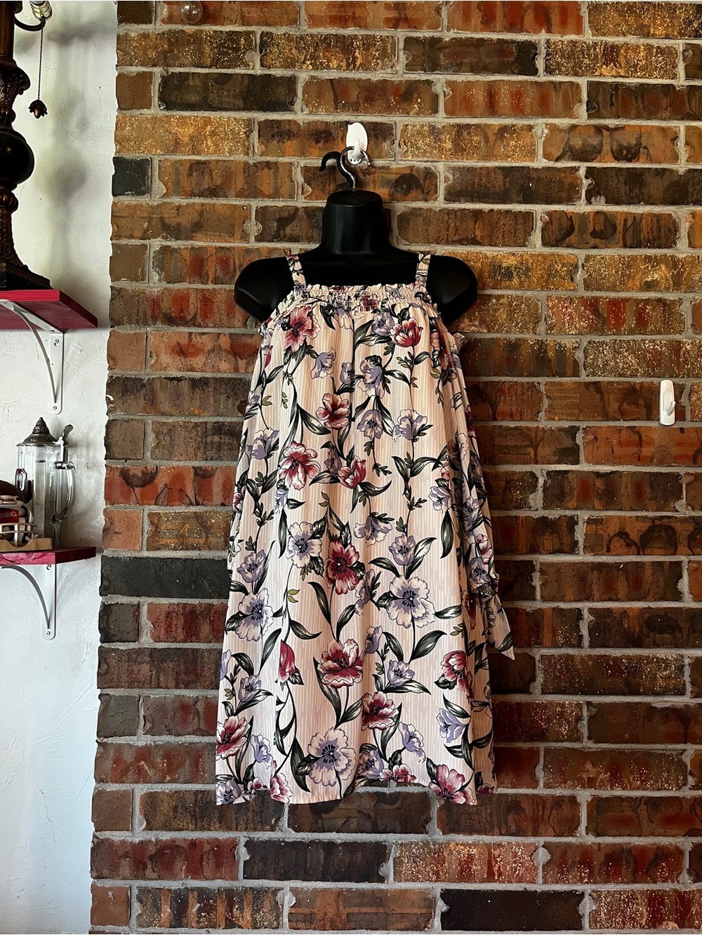 As u wish Women’s Pink Floral Long Sleeve Dress Size:M